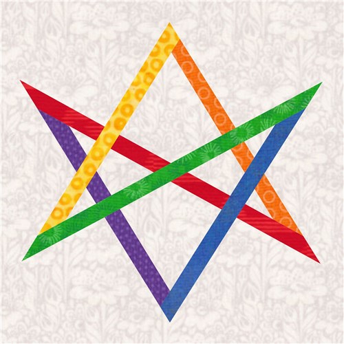 Wonky Star  Quilt Block  FPP Pattern