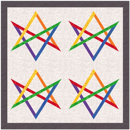 Wonky Star  Quilt Block  FPP Pattern
