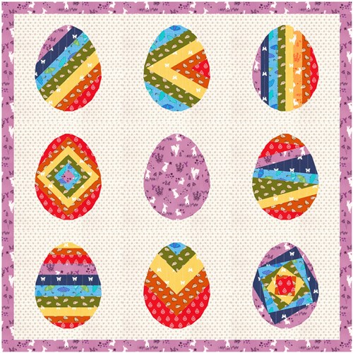 Easter Egg  Quilt Block  FPP Pattern