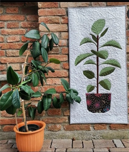Ficus Rubber Plant  Quilt Block  FPP Pattern