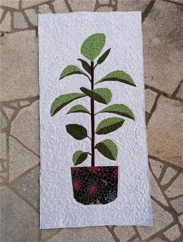 Ficus Rubber Plant  Quilt Block  FPP Pattern