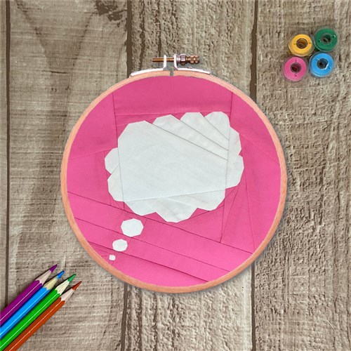 Speech Bubbles  Quilt Block  FPP Pattern