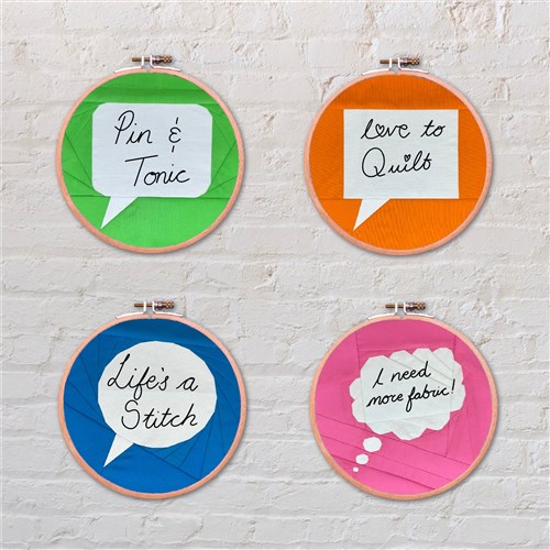 Speech Bubbles  Quilt Block  FPP Pattern