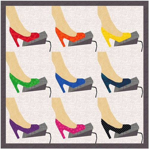 Sewing Machine Foot Pedal  Quilt Block  FPP Pattern