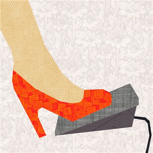 Sewing Machine Foot Pedal  Quilt Block  FPP Pattern