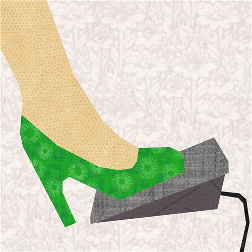 Sewing Machine Foot Pedal  Quilt Block  FPP Pattern