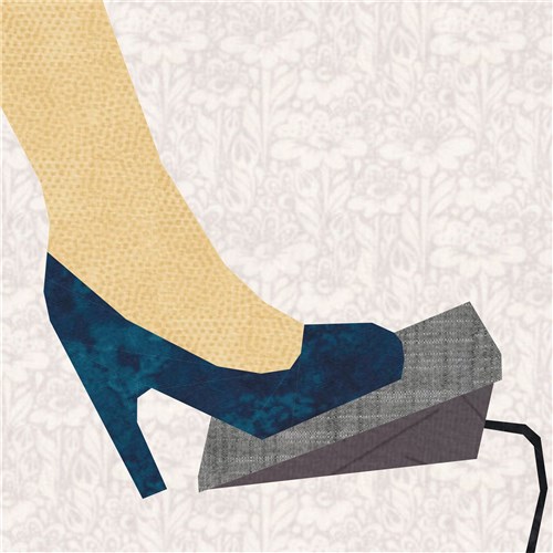 Sewing Machine Foot Pedal  Quilt Block  FPP Pattern