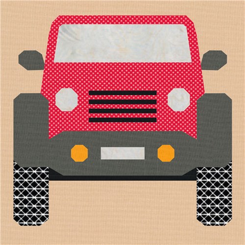 x Off-Road  Quilt Block  FPP Pattern