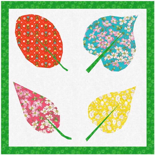 Leaf Collection  Quilt Block  FPP Pattern