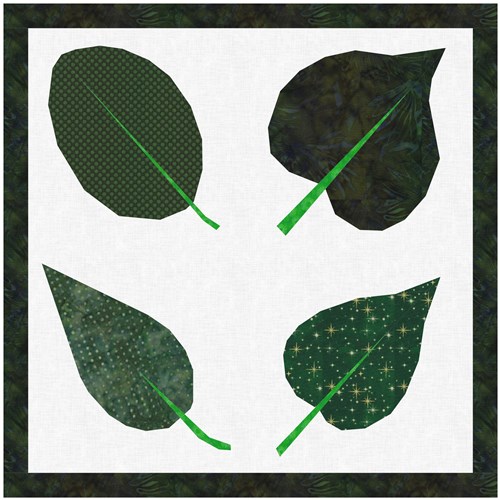 Leaf Collection  Quilt Block  FPP Pattern