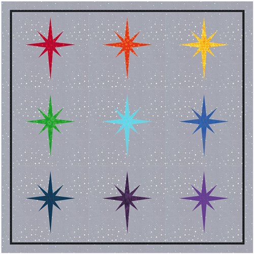 North Star  Quilt Block  FPP Pattern