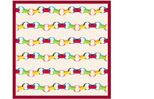 Paper Chain  Quilt Block  FPP Pattern