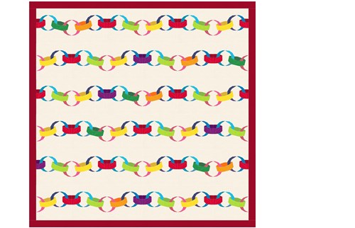 Paper Chain  Quilt Block  FPP Pattern
