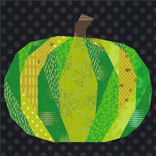 Pumpkin Halloween  Quilt Block  FPP Pattern