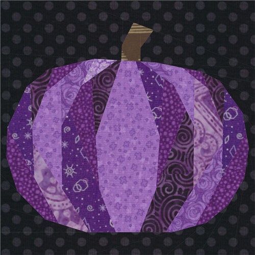 Pumpkin Halloween  Quilt Block  FPP Pattern