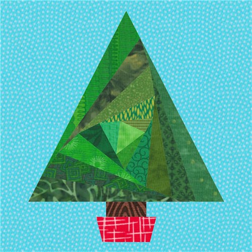 Christmas Tree  Quilt Block  FPP Pattern