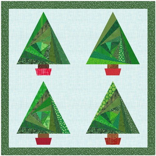 Christmas Tree  Quilt Block  FPP Pattern