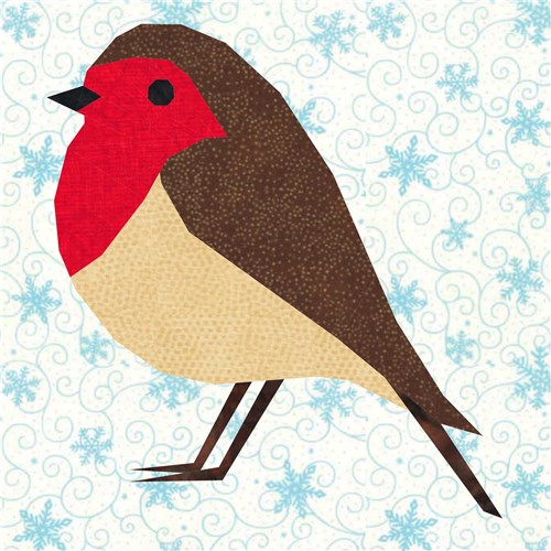 Robin Redbreast  Quilt Block  FPP Pattern