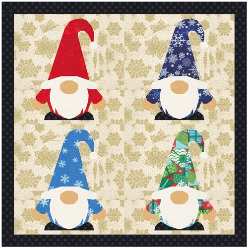 Gnome for the Holidays  Quilt Block  FPP Pattern