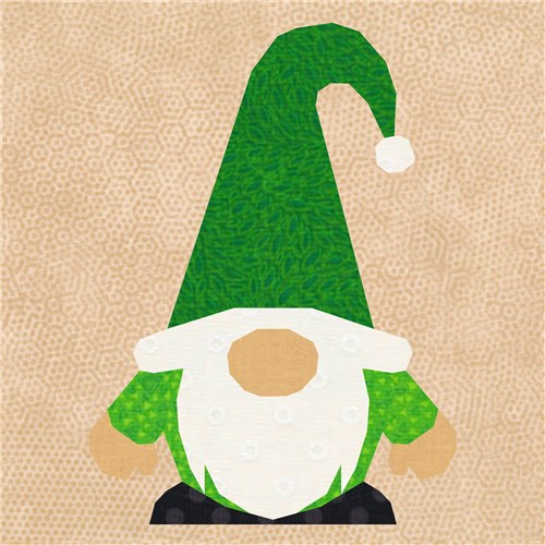 Gnome for the Holidays  Quilt Block  FPP Pattern