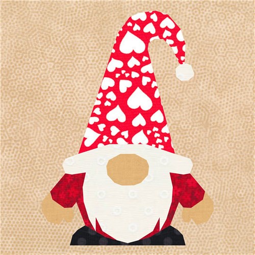 Gnome for the Holidays  Quilt Block  FPP Pattern