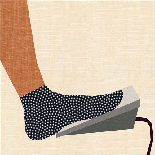 Sewing in Socks Sewing Machine Foot Pedal  Quilt Block  FPP Pattern