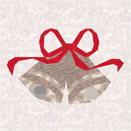 Carol of the Bells Christmas Bells  Quilt Block  FPP Pattern