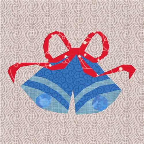 Carol of the Bells Christmas Bells  Quilt Block  FPP Pattern