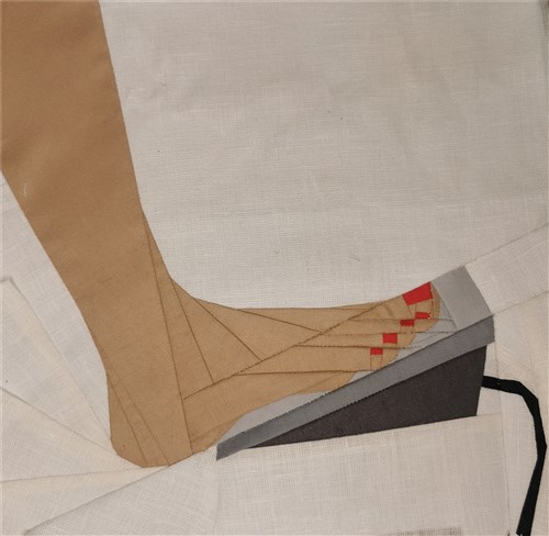Sewing in Bare Feet Sewing Machine Foot Pedal  Quilt Block  FPP Pattern