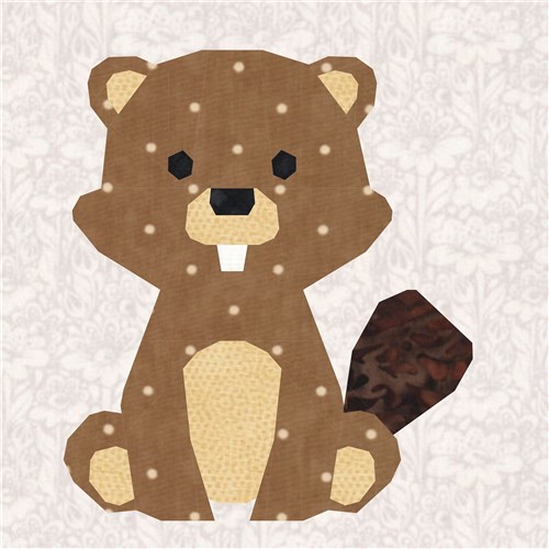 Eager Beaver  Quilt Block  FPP Pattern