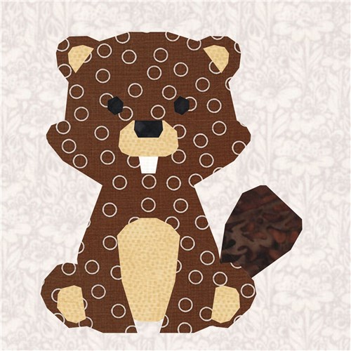 Eager Beaver  Quilt Block  FPP Pattern