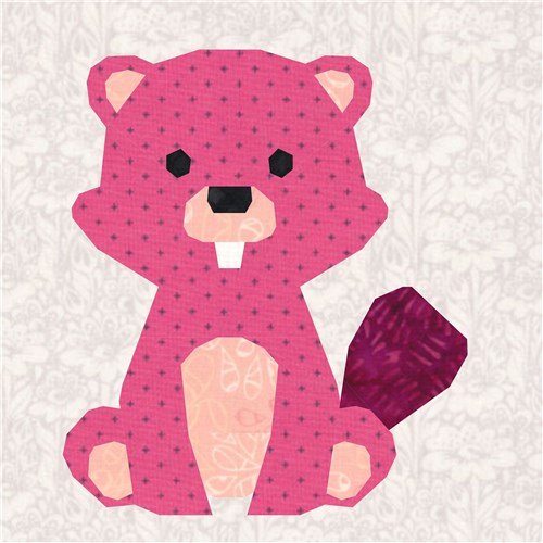 Eager Beaver  Quilt Block  FPP Pattern