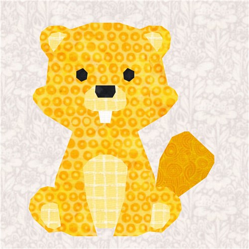 Eager Beaver  Quilt Block  FPP Pattern