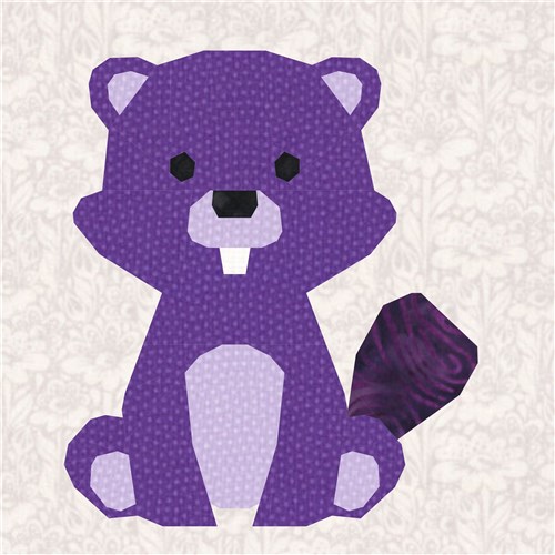 Eager Beaver  Quilt Block  FPP Pattern