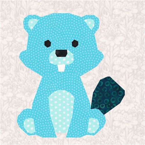 Eager Beaver  Quilt Block  FPP Pattern