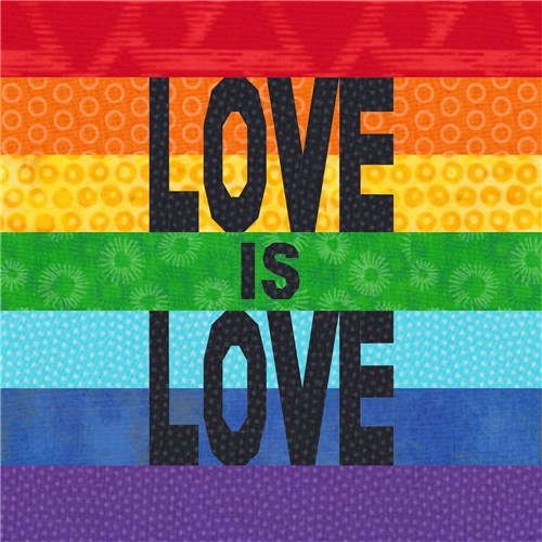 Love is Love  Quilt Block  FPP Pattern