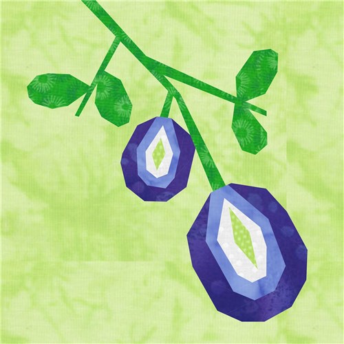 Butterfly Pea Flower Quilt Block  FPP Pattern