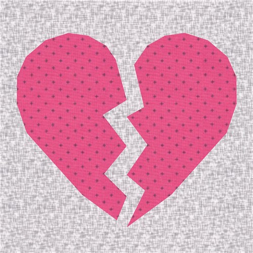 Achy Breaky Heart  Quilt Block  FPP Pattern