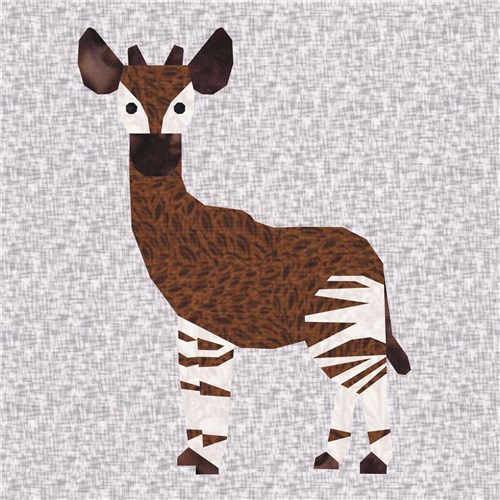 Okapi Quilt Block  FPP Pattern