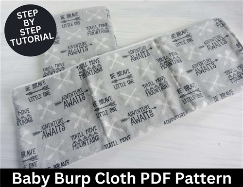 Baby Burp Cloth Sewing Pattern