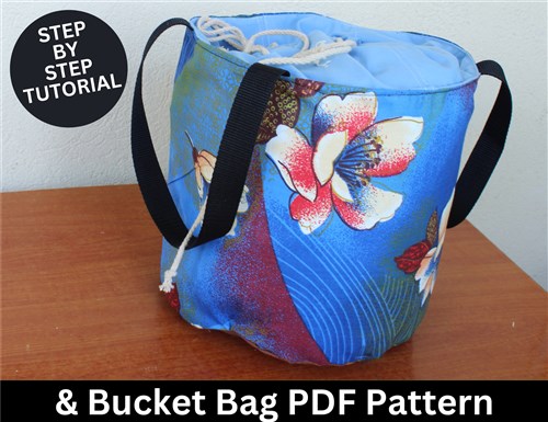Bucket Bag Sewing Pattern & Sewing Tutorial Bucket Bag Sewing Pattern & Sewing Tutorial
