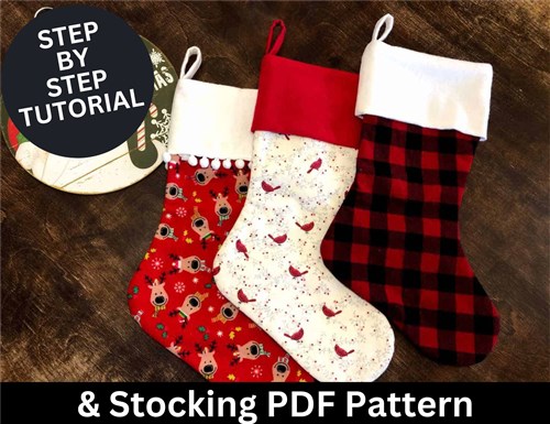 Christmas Stocking Pattern & Sewing Tutorial
