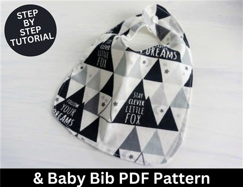 Easy Baby Bib Sewing Pattern & Sewing Tutorial Easy Baby Bib Sewing Pattern & Sewing Tutorial