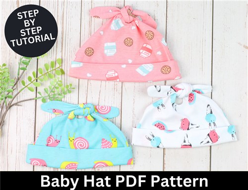 Easy Baby Hat Sewing Pattern & Sewing Tutorial
