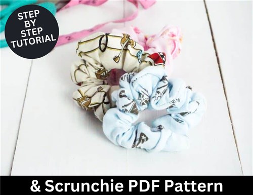 EASY Scrunchie Sewing Pattern & Sewing Tutorial