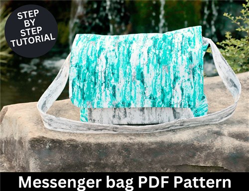 Messenger Bag Sewing Pattern & Sewing Tutorial Messenger Bag Sewing Pattern & Sewing Tutorial