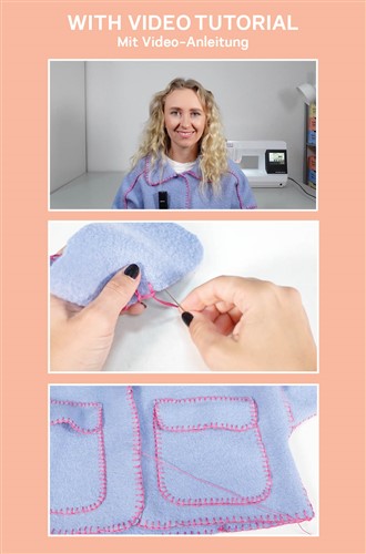 Oversized Jacket Embroidered PDF Sewing Pattern