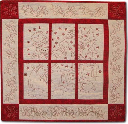 Winter Friends Quilted Wall Hanging