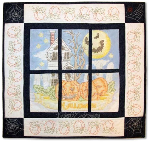 Halloween Haunted House Mini Quilt
