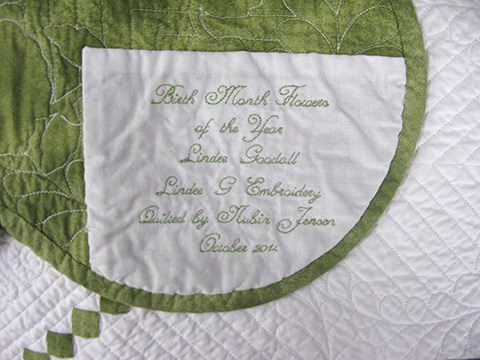Birth Month Flowers of the Year Quilt (US)